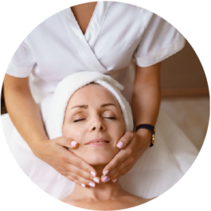 Masaje Cráneo, cuello y cara